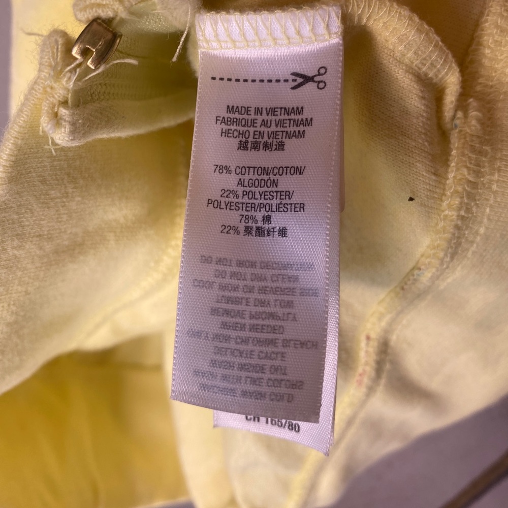 Juicy Couture Velvet Tracksuit Jacket US Youth 14 Yellow Floral - Picture 6 of 7